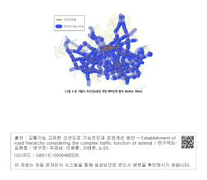 [그림 3-3] 서울시 주간선도로망 적정 배치간격 분석 (Buffer 750m)