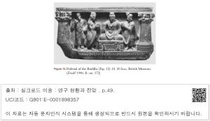 Figure 13. Pedestal of the Buddha (Fig. 12). H. 20.5cm. British Museum.(Zwalf 1996: II. no. 172)