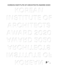 한국건축가협회상, 2020 = Korean Institute of Architects Award / 한국건축가협회