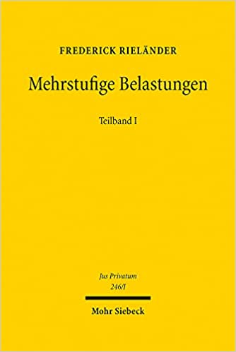 Mehrstufige Belastungen : die wechselseitige Belastbarkeit subjektiver Rechte im deutschen Recht unter selektiver Berücksichtigung europäischer Nachbarrechtsordnungen. Teilband 1-2 / Frederick Rieländer.