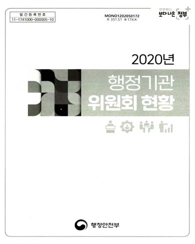 행정기관위원회 현황. 2020 / 행정안전부