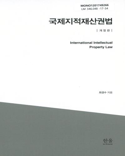 국제지적재산권법 = International intellectual property law / 최경수 지음