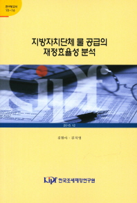 지방자치단체 물 공급의 재정효율성 분석 / 저자: 김현아, 김지영