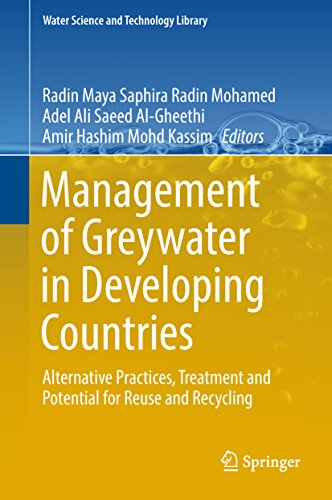 Management of greywater in developing countries : alternative practices, treatment and potential for reuse and recycling / Radin Maya Saphira Radin Mohamed, Adel Ali Saeed Al-Gheethi, Amir Hashim Mohd Kassim, editors.