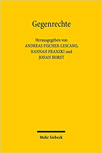 Gegenrechte : Recht jenseits des Subjekts / herausgegeben von Andreas Fischer-Lescano, Hannah Franzki und Johan Horst.