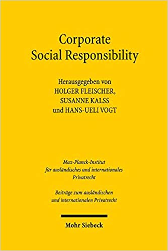 Corporate Social Responsibility : Achtes deutsch-österreichisch-schweizerisches Symposium, Hamburg 1.-2. Juni 2017 / herausgegeben von Holger Fleischer, Susanne Kalss und Hans-Ueli Vogt.