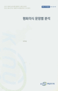 평화의식 문항별 분석 / 연구책임자: 박주화