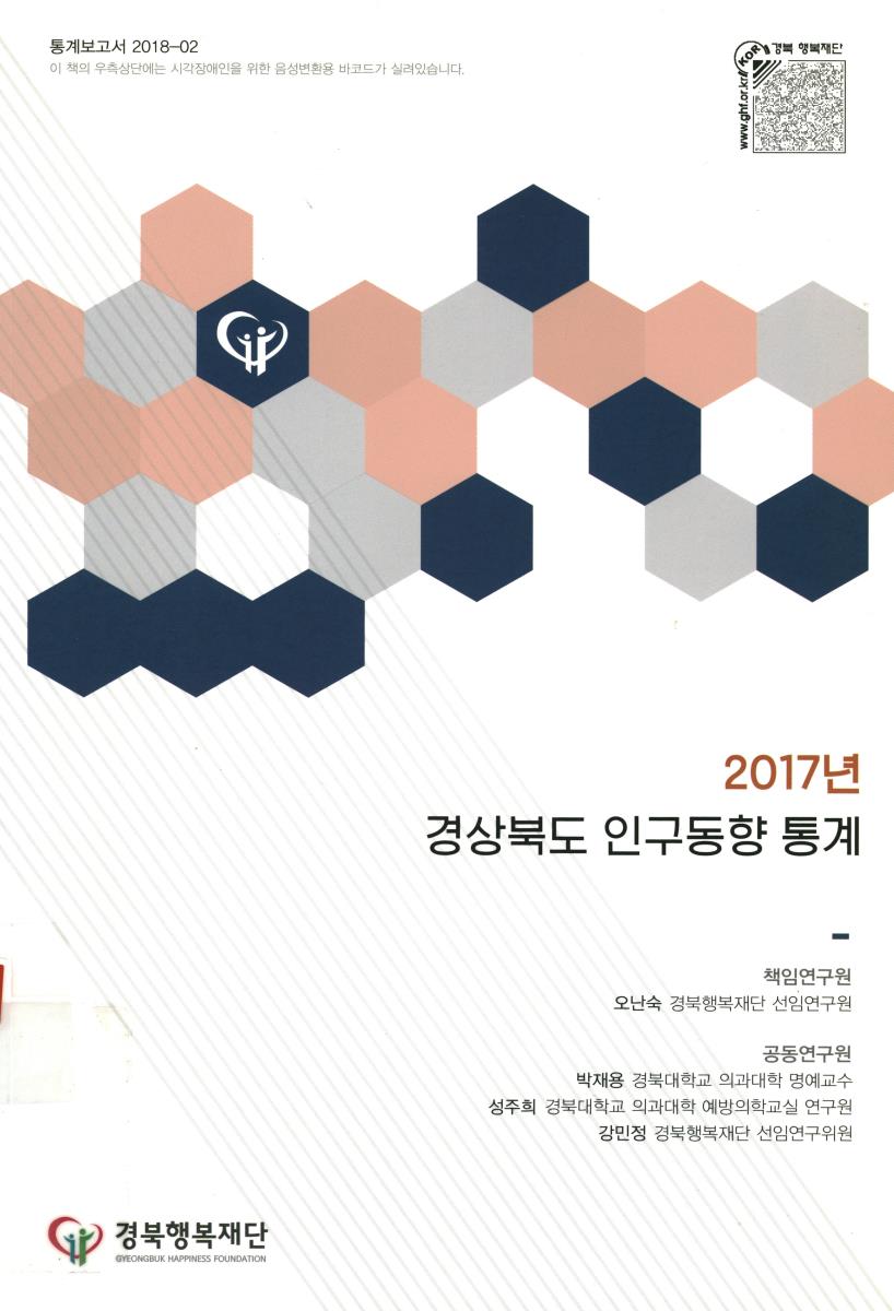 경상북도 인구동향 통계. 2017