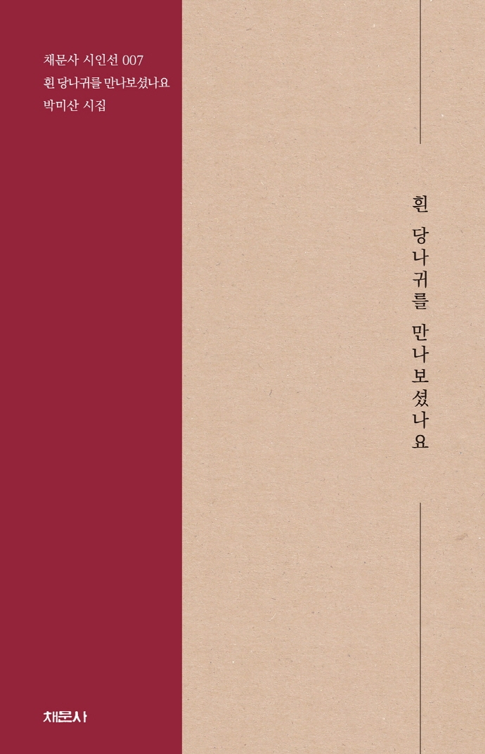 흰 당나귀를 만나보셨나요 : 박미산 시집