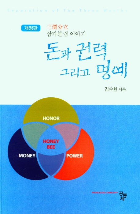 돈과 권력 그리고 명예 : 삼가분립(三價分立) 이야기 / 저자: 김수환