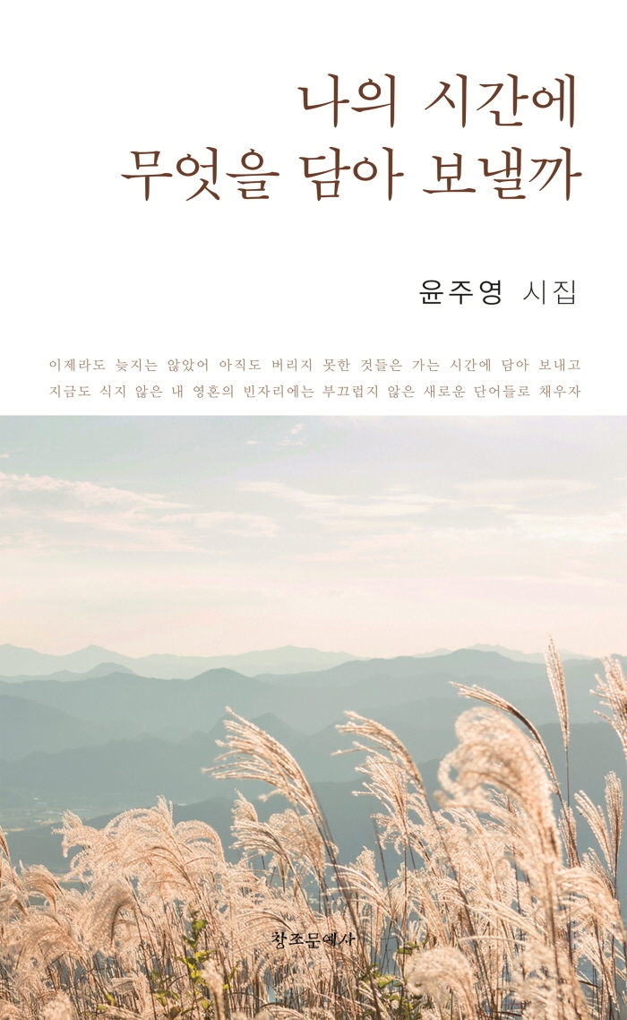 나의 시간에 무엇을 담아 보낼까 : 윤주영 시집