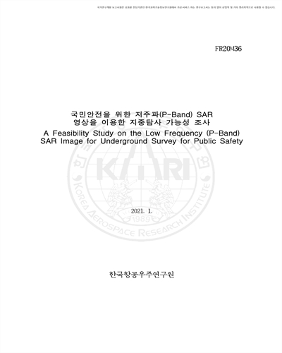 국민안전을 위한 저주파(P-Band) SAR 영상을 이용한 지중탐사 가능성 조사 [전자자료]