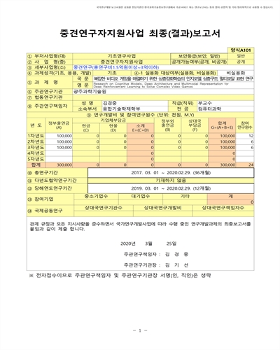 복잡한 비디오 게임을 해결하기 위한 심층강화학습의 인지모델, 심층구조, 멀티모달 표현 연구 [전자자료]