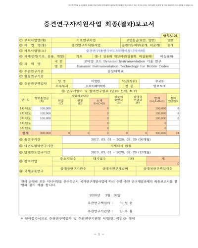 모바일 코드 Dynamic Instrumentation 기술 연구 [전자자료]