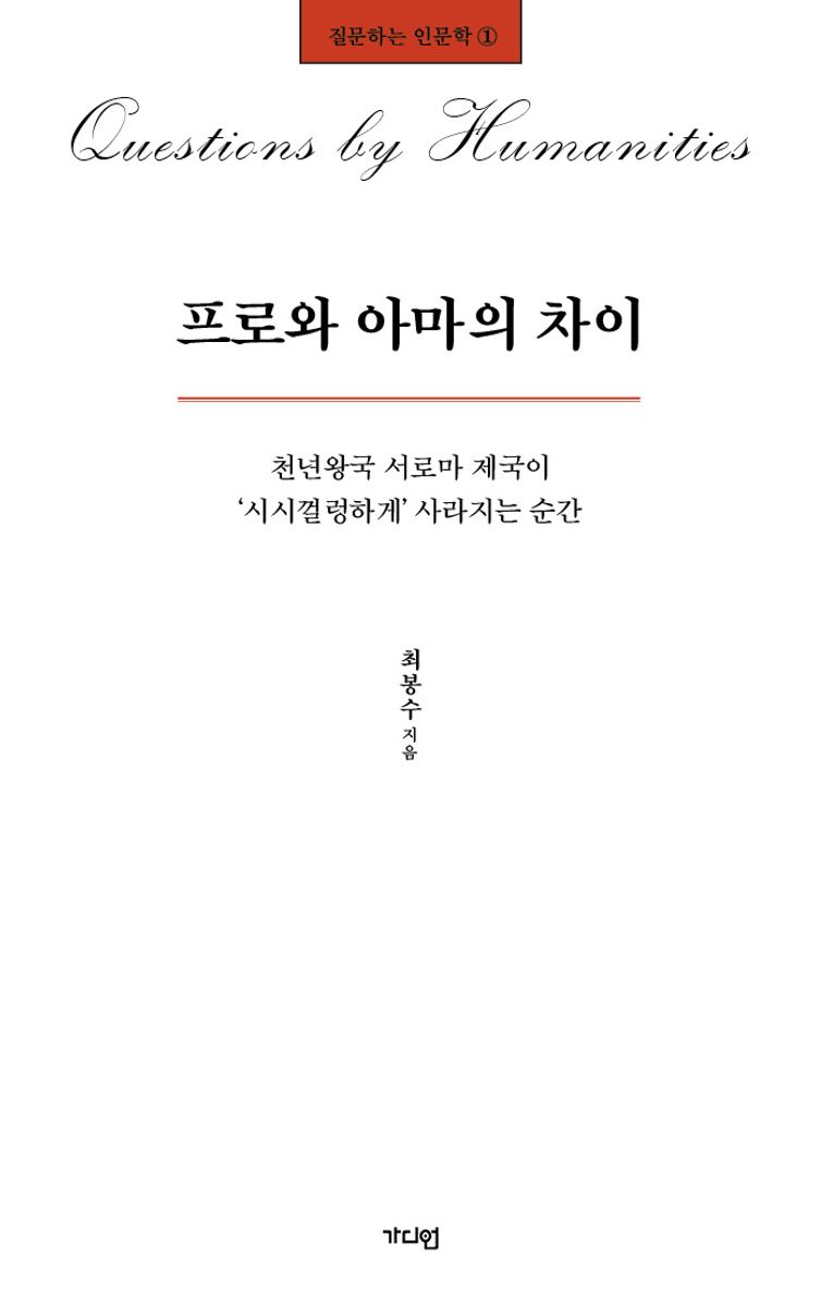 프로와 아마의 차이 : 천년왕국 서로마 제국이 '시시껄렁하게' 사라지는 순간