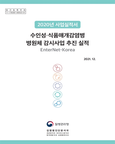 수인성·식품매개감염병 병원체 감시사업 추진 실적 [전자자료] = Enteric pathogens active surveillance network : EnterNet, 2020 : 2020년 사업실적서
