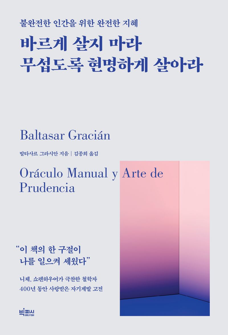 바르게 살지 마라 무섭도록 현명하게 살아라 : 불완전한 인간을 위한 완전한 지혜 / 발타사르 그라시안 지음 ; 김종희 옮김