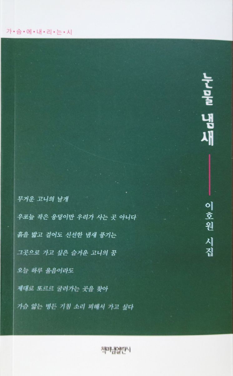 눈물 냄새 : 이호원 4 시집