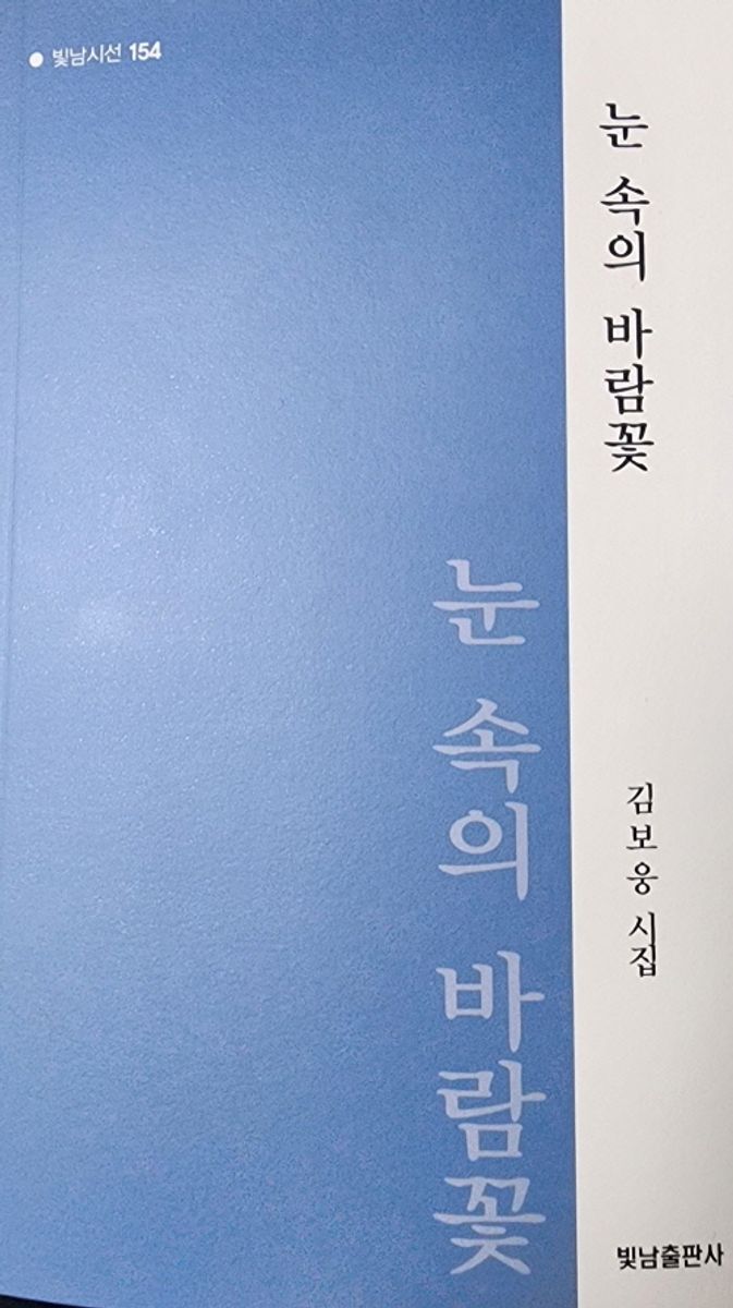 눈 속의 바람꽃 : 김보웅 시집