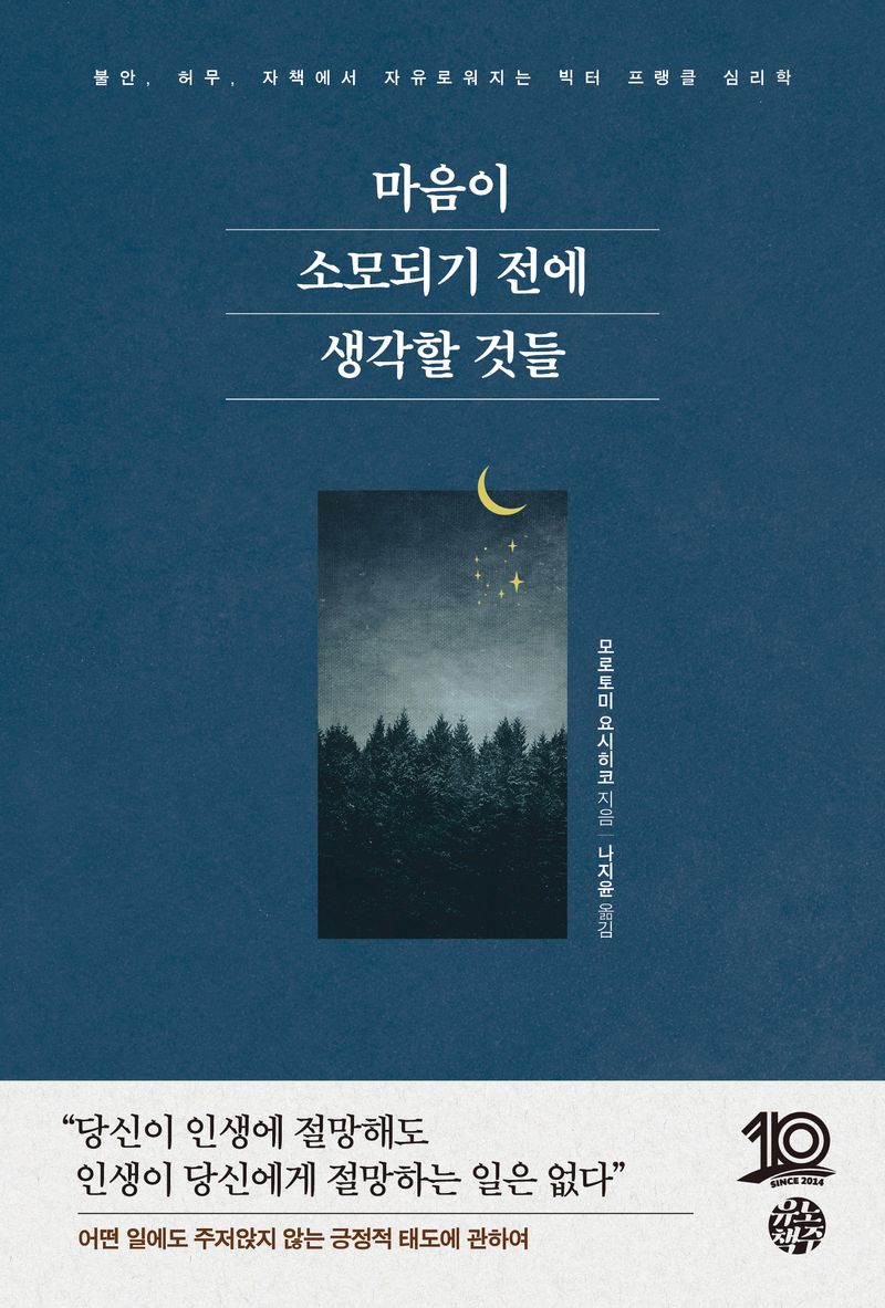마음이 소모되기 전에 생각할 것들 : 불안, 허무, 자책에서 자유로워지는 빅터 프랭클 심리학