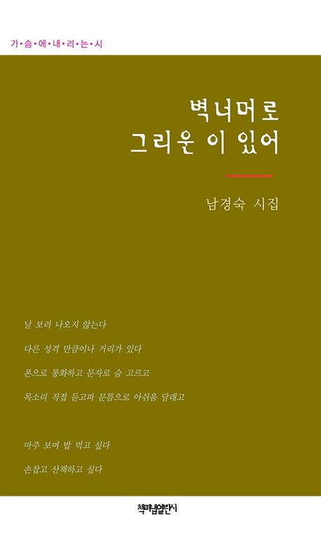 벽 너머로 그리운 이 있어 : 남경숙 세번째 시집