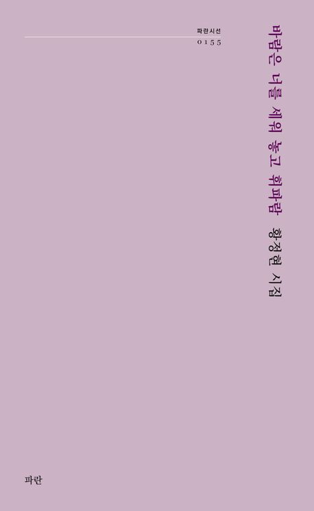 바람은 너를 세워 놓고 휘파람 : 황정현 시집