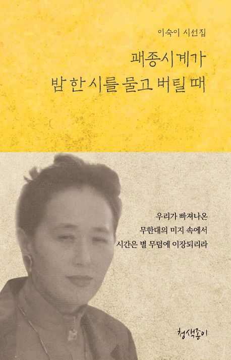 괘종시계가 밤 한 시를 물고 버틸 때 : 이숙이 시선집