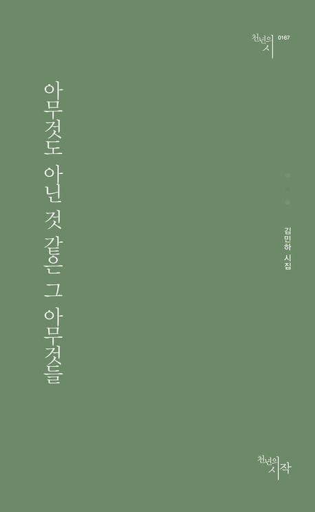 아무것도 아닌 것 같은 그 아무것들 : 김민하 시집