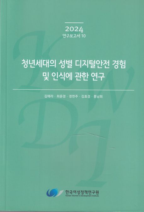청년세대의 성별 디지털안전 경험 및 인식에 관한 연구
