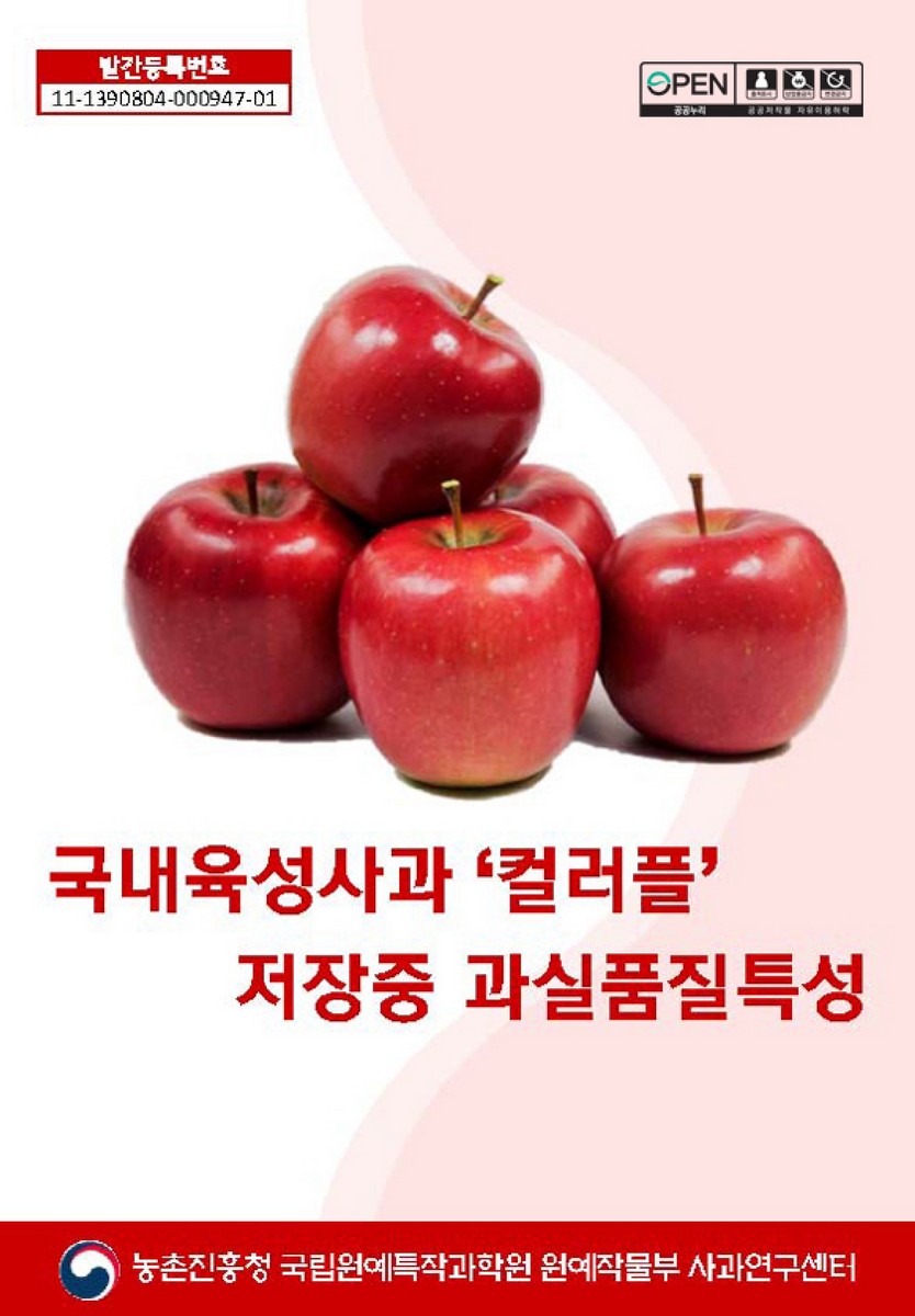 국내육성사과 '컬러플' 저장중 과실품질특성 [전자자료]