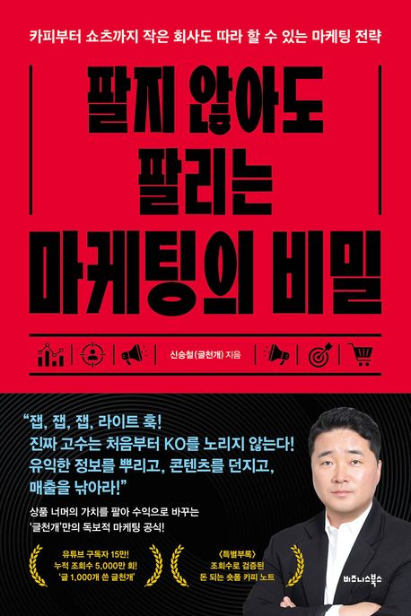 팔지 않아도 팔리는 마케팅의 비밀 : 카피부터 쇼츠까지 작은 회사도 따라 할 수 있는 마케팅 전략