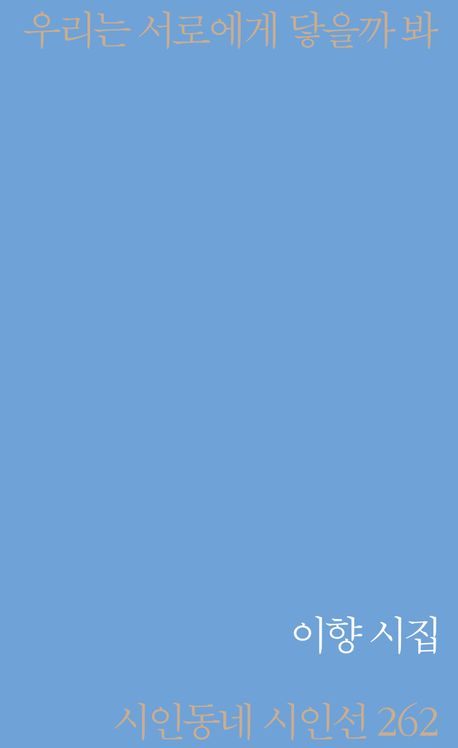 우리는 서로에게 닿을까 봐 : 이향 시집