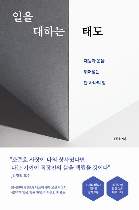 일을 대하는 태도 : 재능과 운을 뛰어넘는 단 하나의 힘