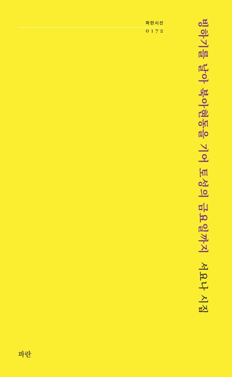 빙하기를 날아 북아현동을 기어 토성의 금요일까지 : 서요나 시집