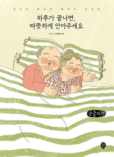 하루가 끝나면, 따뜻하게 안아주세요 : 작지만 확실한 행복의 순간들 : 큰글자책
