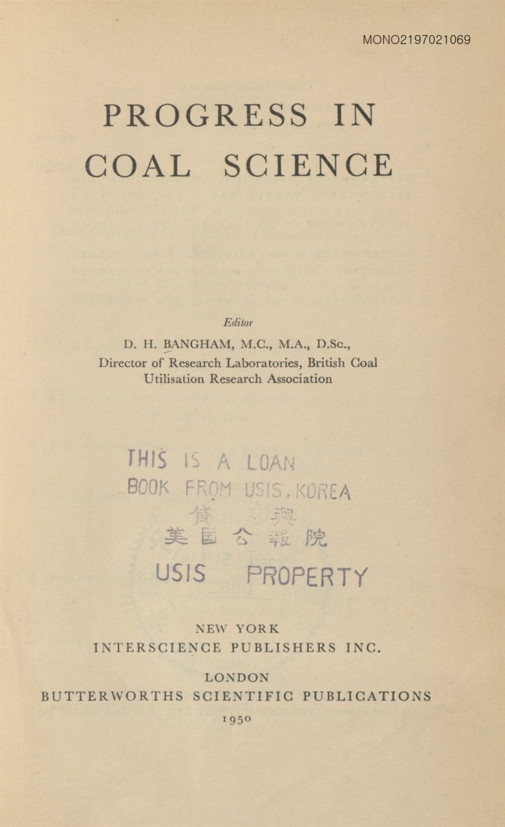 Progress in coal science