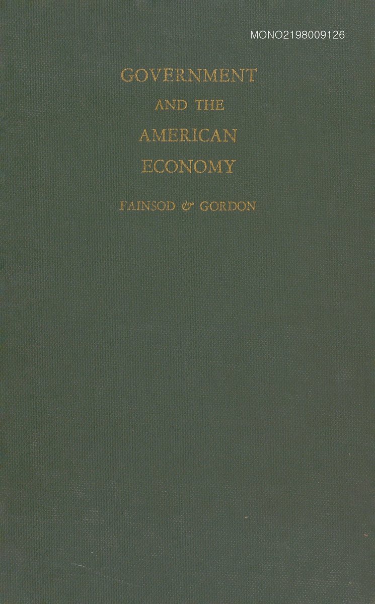 Government and the American economy