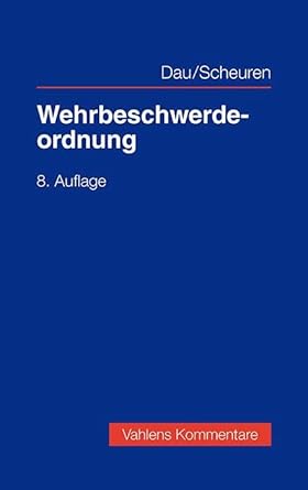 Wehrbeschwerdeordnung : Kommentar