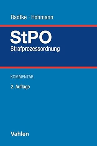 Strafprozessordnung : Kommentar