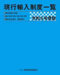 現行輸入制度一覧. 2023