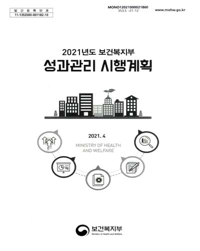 (2021년도 보건복지부) 성과관리 시행계획