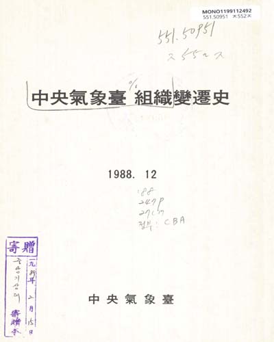 中央氣象臺 組織變遷史