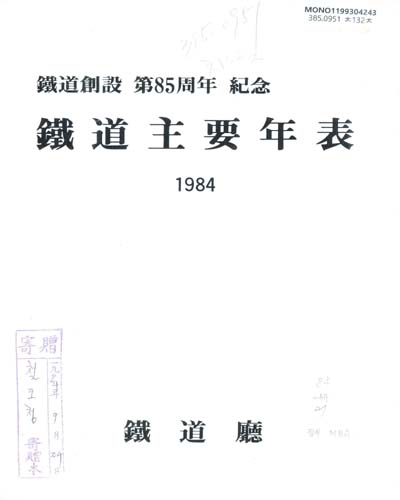 鐵道主要年表, 1984