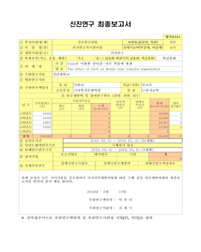 Irisin을 이용한 상아질-치수 복합체 재생 [전자자료]