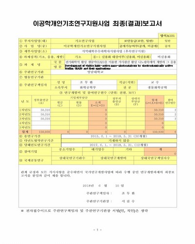 전기화학적 활성 생물막(EAB)을 이용한 가시광선 활성 나노광촉매의 개발과 그 응용 [전자자료]