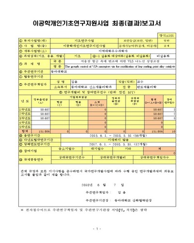저융점 합금 촉매 변조에 의한 VLS 나노선 성장조절 [전자자료]