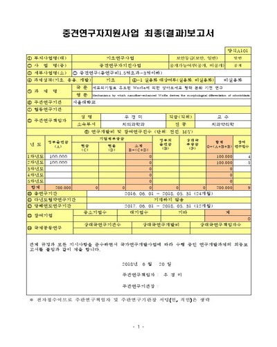 세포외기질로 유도된 Wnt5a에 의한 상아모세포 형태 분화 기전 연구 [전자자료]