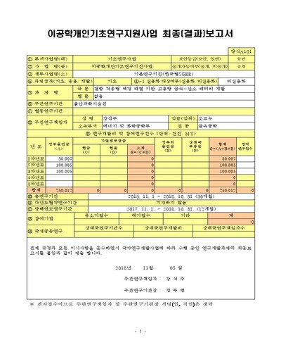 결함 적응형 액정 배열 기반 고용량 금속-산소 배터리 개발 [전자자료]