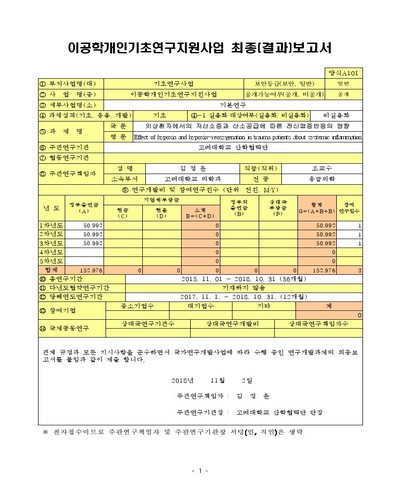 외상환자에서의 저산소증과 산소공급에 따른 전신염증반응의 영향 [전자자료]