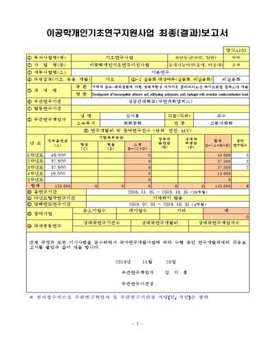 가역적 금속-배위결합에 의한 생체적합성 자가치유 폴리아미노산 하이드로젤 접착소재 개발 [전자자료]